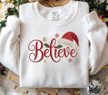 Applique Embroidery - Santa Believe