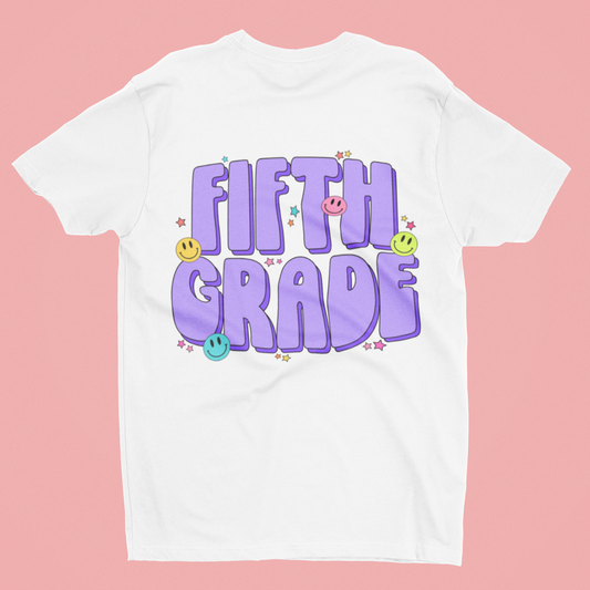 Fifth Grade Smiling Grade Level Shirt - Small