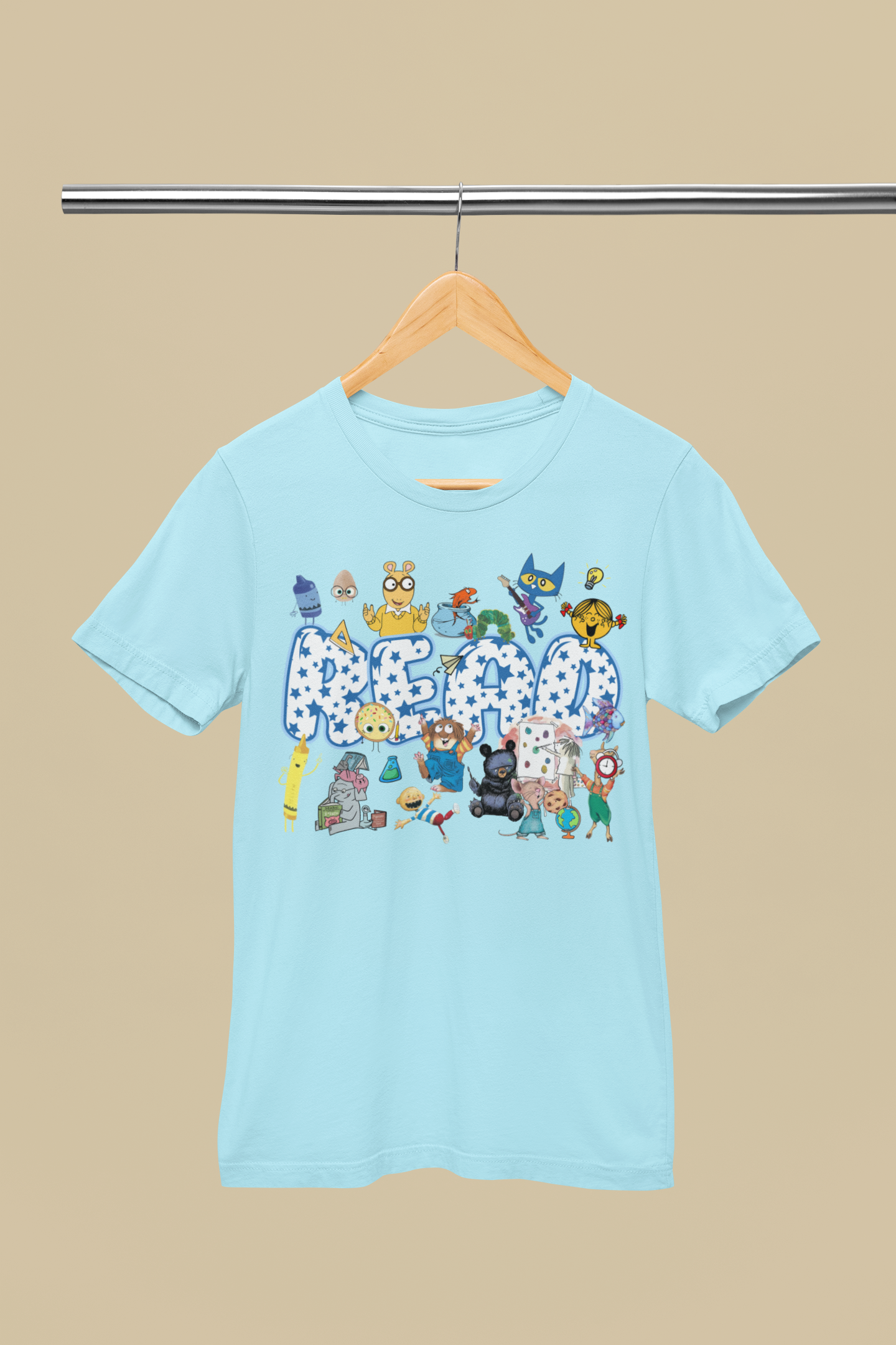 READ with characters - Blue