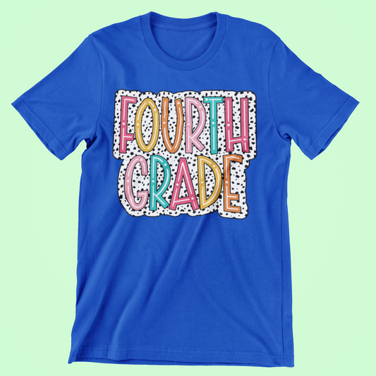 Fourth Grade Team Shirt - Blue Small