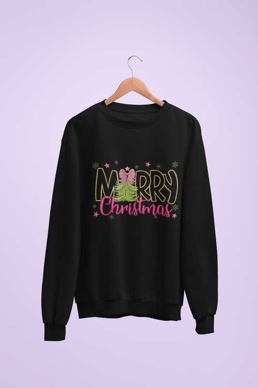 Full Stitch Embroidery - Black Merry Christmas
