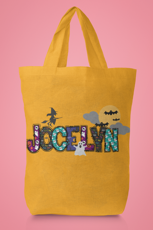 Custom Trick-or-Treat Tote Bag