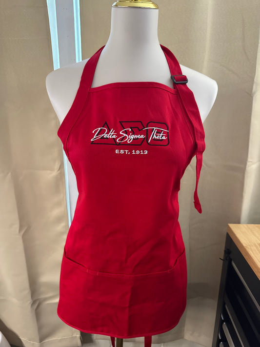 Delta Sigma Theta Mid-Length Apron