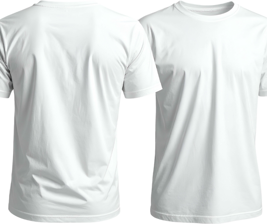 Custom DTF Print Short Sleeve T-Shirt (Front and Back)