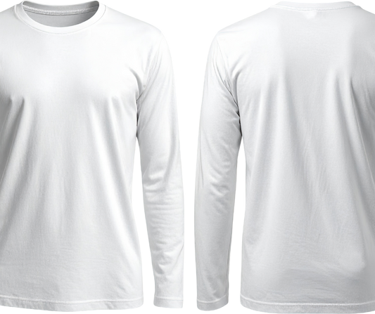 Custom DTF Printed Long Sleeve Shirt (Front and Back)
