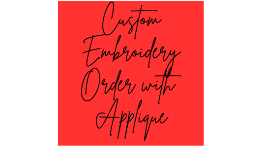 Custom Embroidery Long Sleeve Shirt with Applique