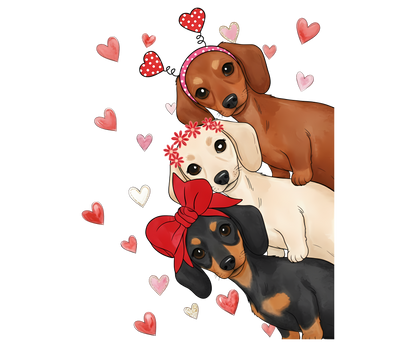 Valentine Dachshund Shirt