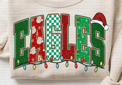Team Mascot Holiday Block Letters