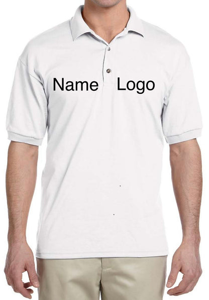 Custom Double Chest Embroidered Polo - Short Sleeve