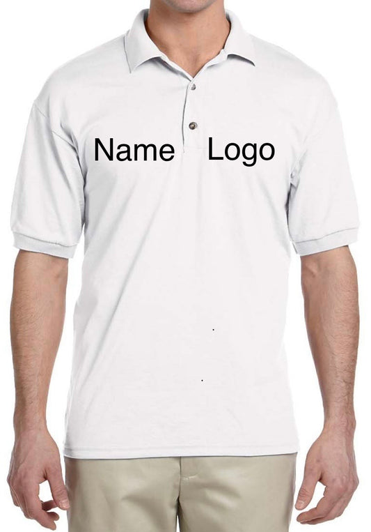 Custom Double Chest Embroidered Polo - Short Sleeve