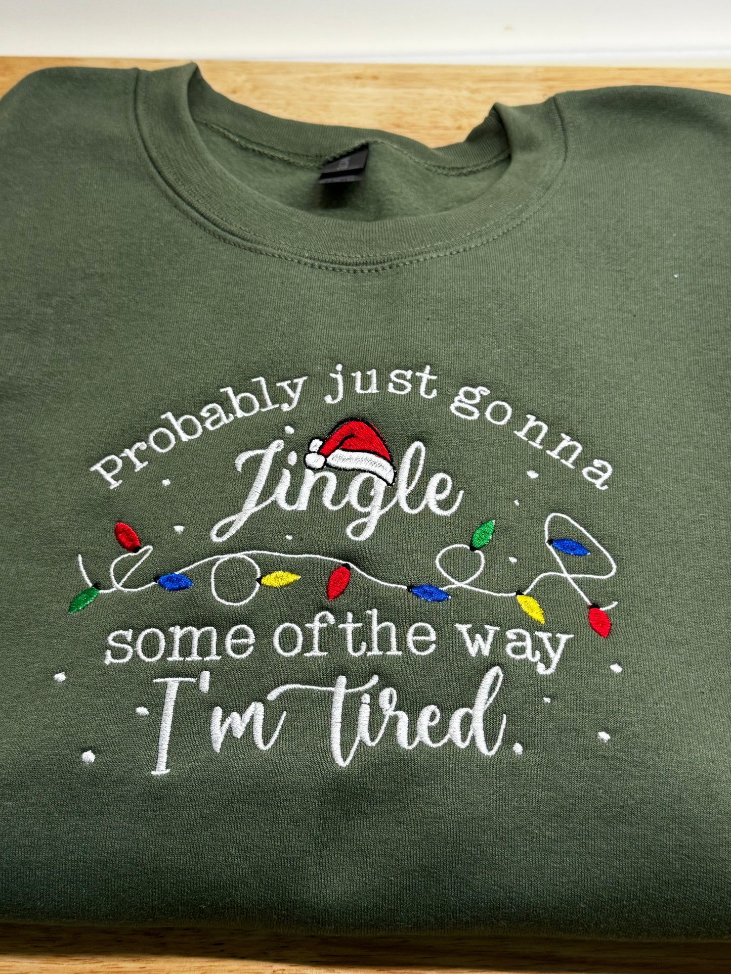 Jingle Some Of the Way - Embroidery