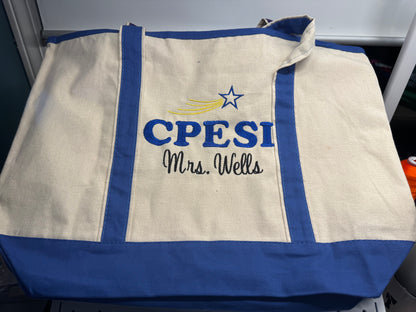 Customized School Tote Bag