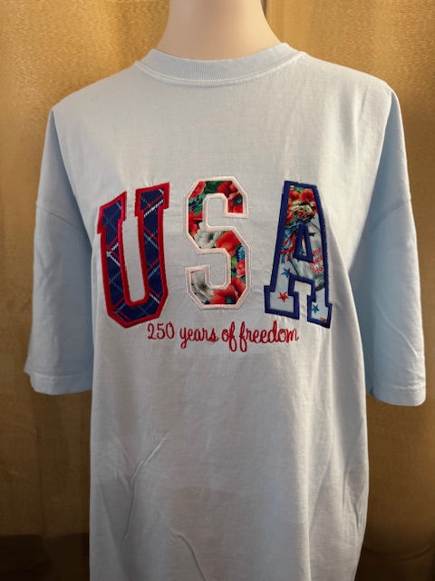 Embroidered USA 250 Years of Freedom