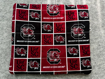 Quilted Pouch - Gamecocks Blocks
