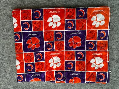 Quilted Pouch - Clemson
