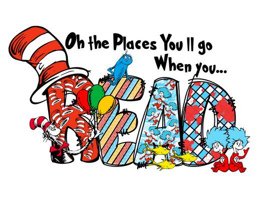 Read Across America Shirt -Oh the Places You'll Go (Kid Size)