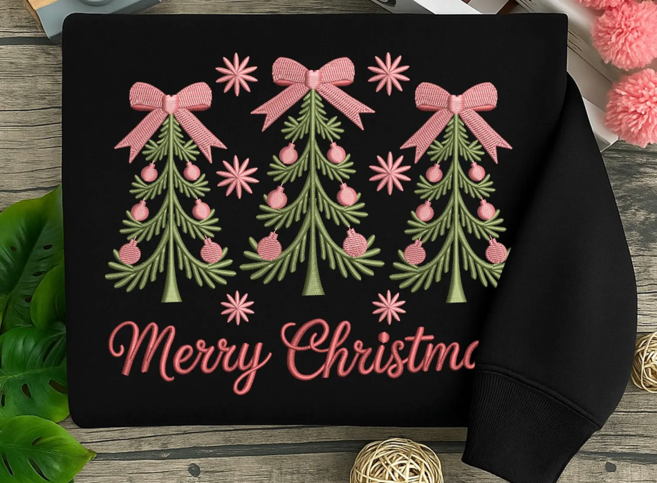 Full Stitch Embroidery - Christmas Trees