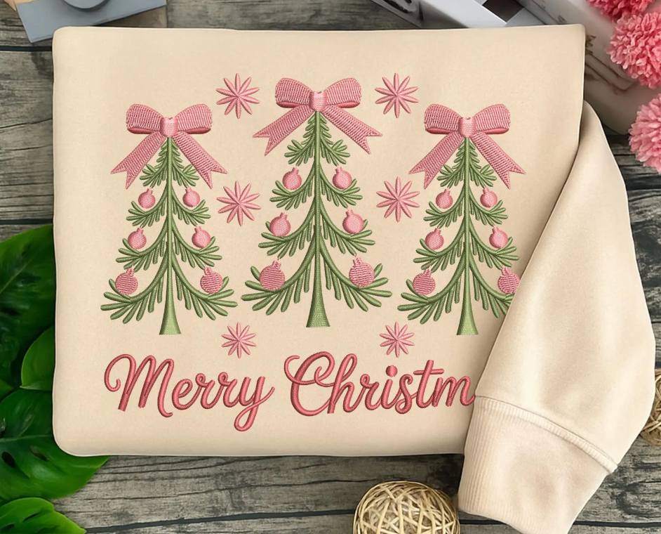 Full Stitch Embroidery - Christmas Trees
