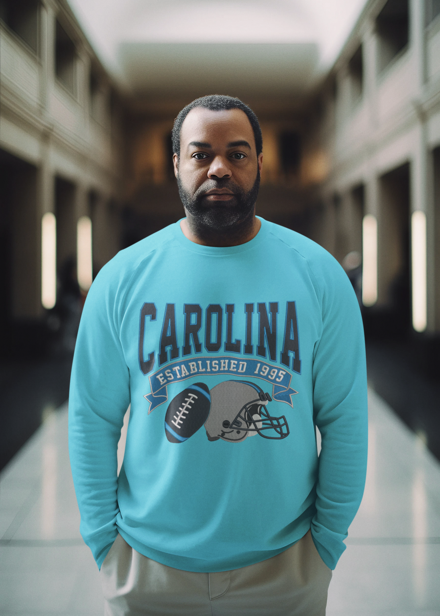 Professional Football Embroidery - Carolina