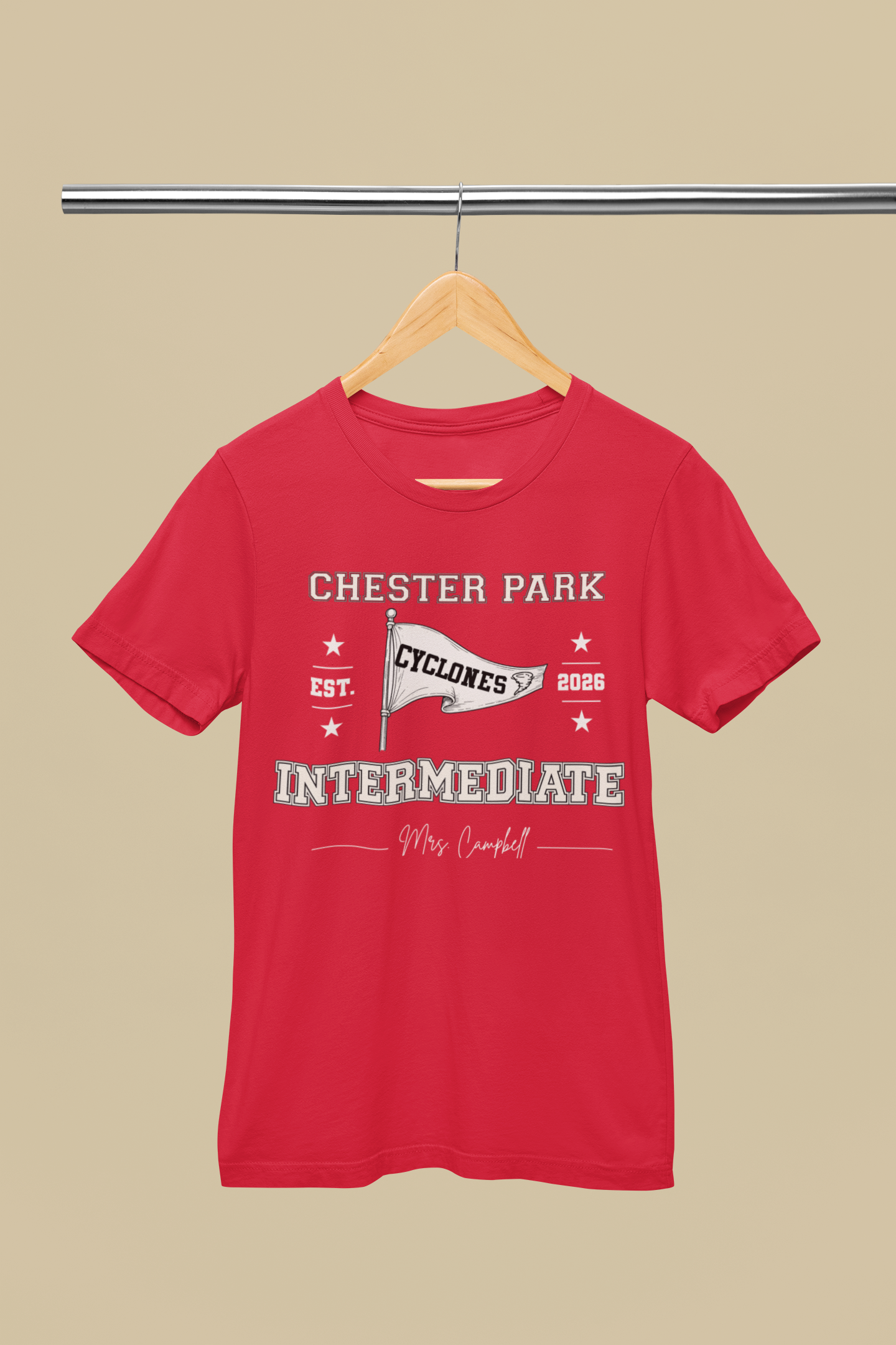 Chester Park Intermediate Pennant Customized