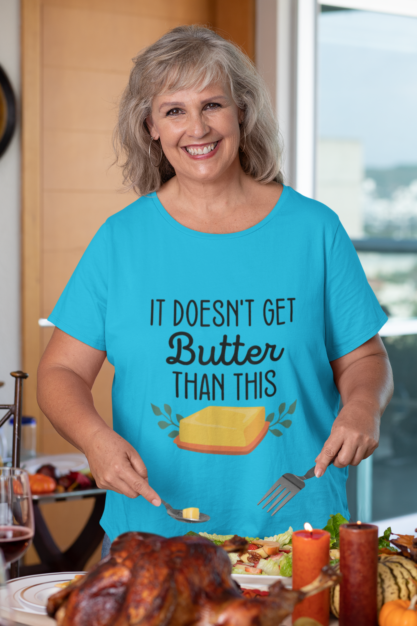 Adult Family Thanksgiving - Doesn't Get Butter